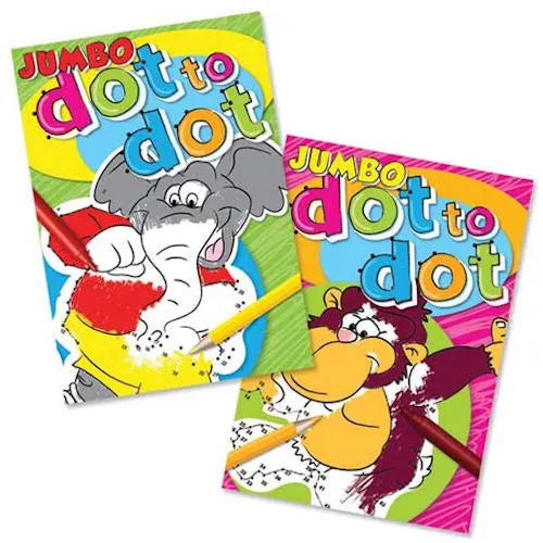 A4 Super Jumbo Dot To Dot Book - Assorted Kids Activity Fun Learning Drawing