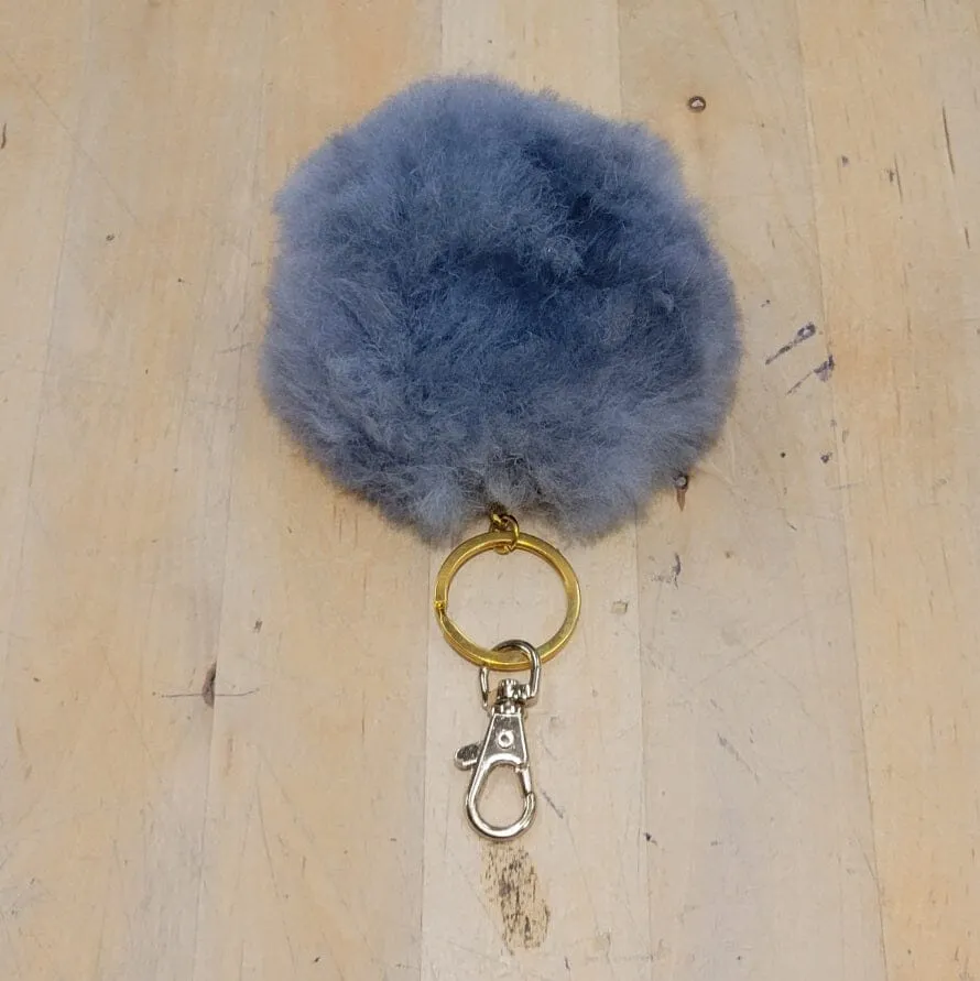 Alpaca Fuzzball Keychain