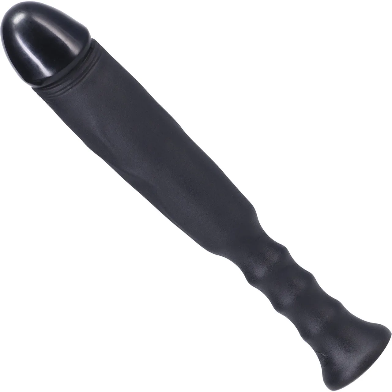 Anaconda Silicone Dildo With Handle By Tantus - Onyx