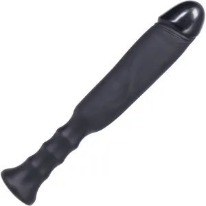 Anaconda Silicone Dildo With Handle By Tantus - Onyx