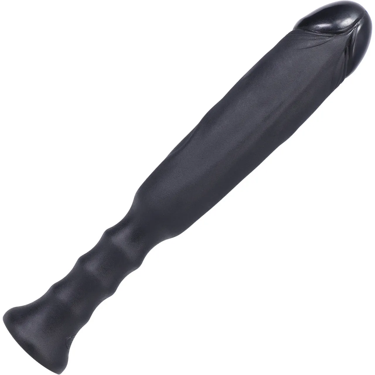 Anaconda Silicone Dildo With Handle By Tantus - Onyx