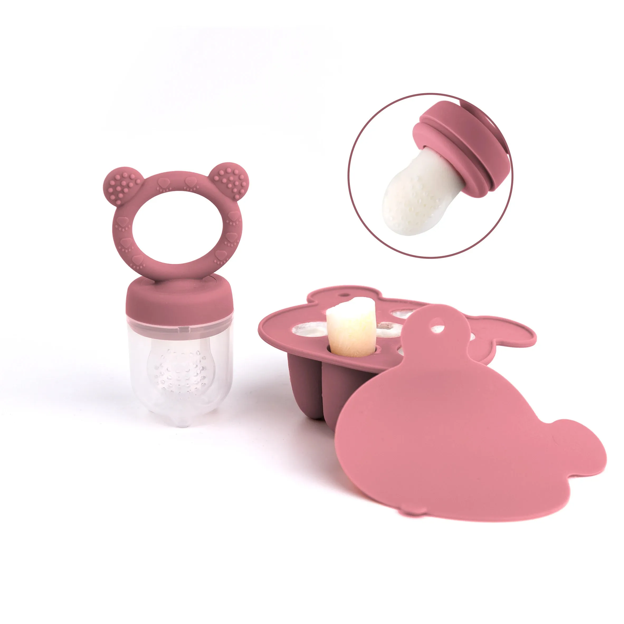 Baby Fruit Milk Feeder Set Pacifier & Tray