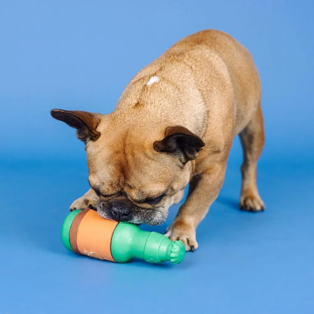 Beer O'Clock Natural Rubber Dog Toy