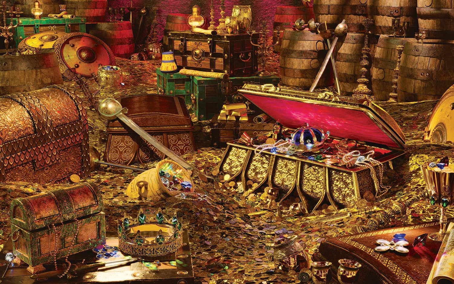 Blackbeard's Bounty Pirate Treasure Puzzle | 1000 Piece Jigsaw Puzzle