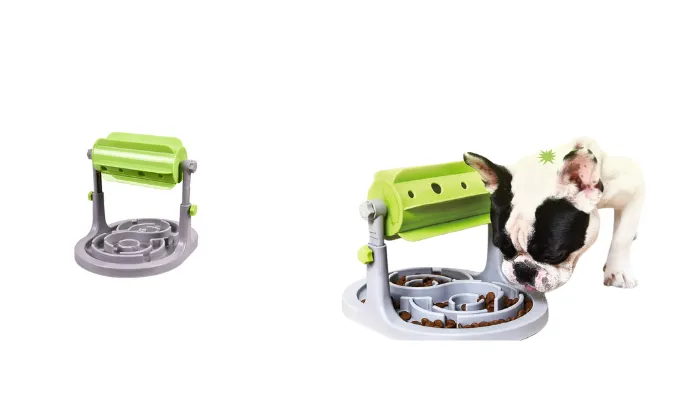 Cat and Dog Food Roller Puzzle Bowl