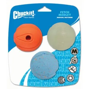 Chuckit Fetch Medley Dog Toy 3pk