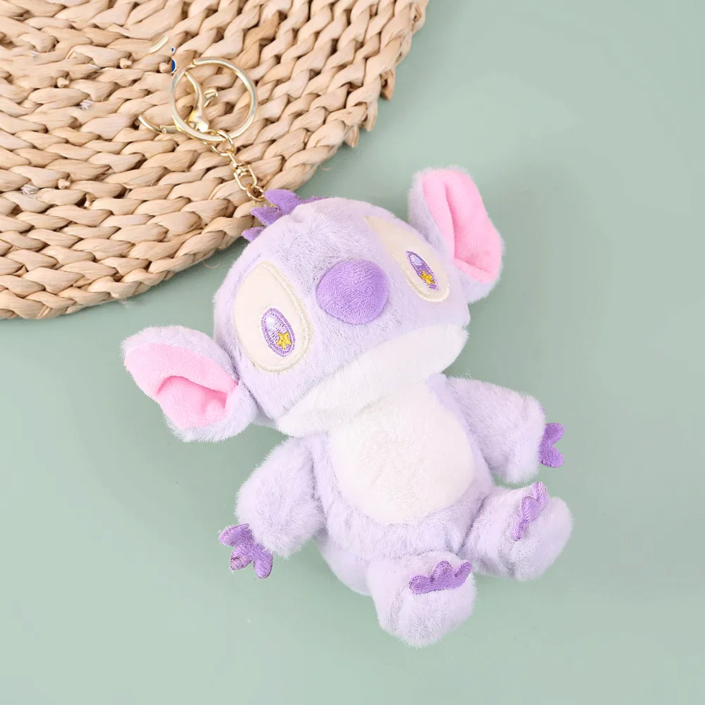 Colorful Stitch Plush Keychain