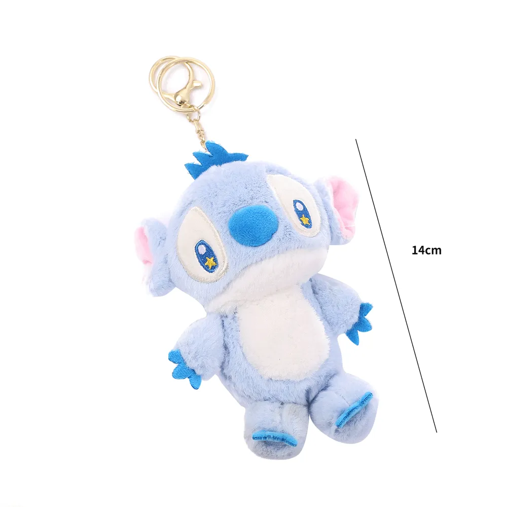 Colorful Stitch Plush Keychain