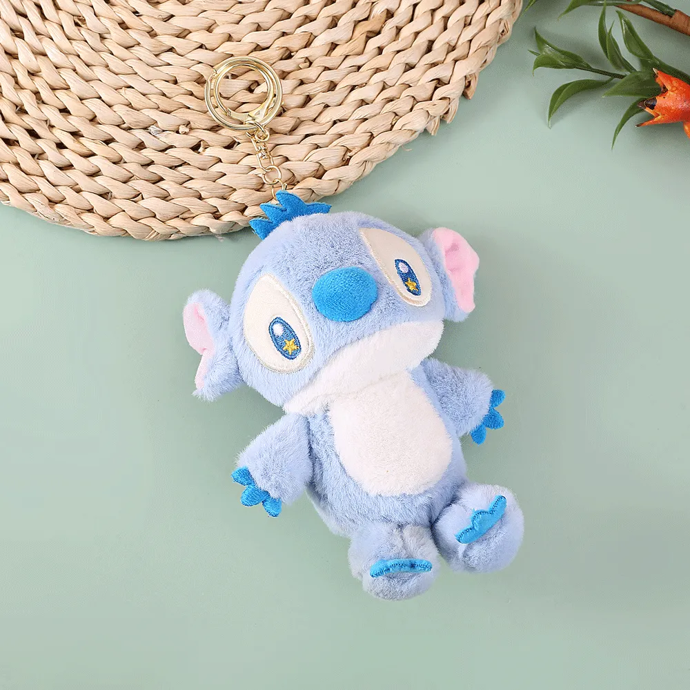 Colorful Stitch Plush Keychain