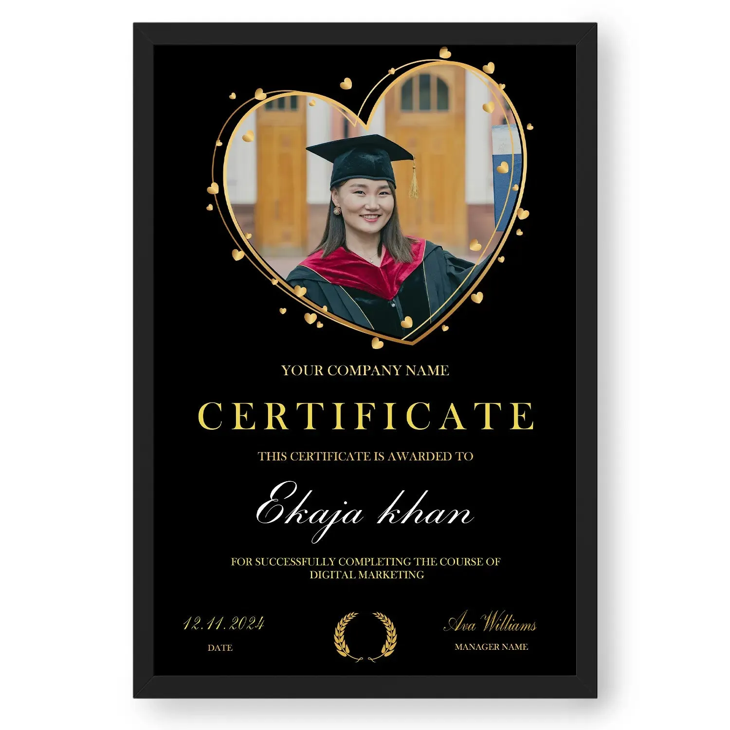 Customized Certificate of Course Completion