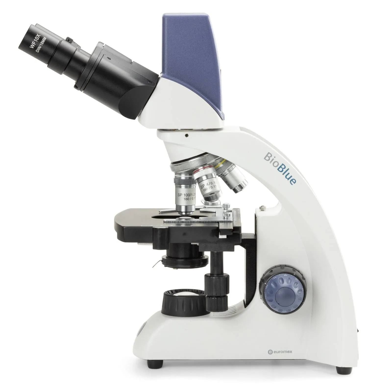 Euromex BioBlue Series Portable Binocular Compound Digital Microscope w/ 5.0MP Integrated Digital Camera