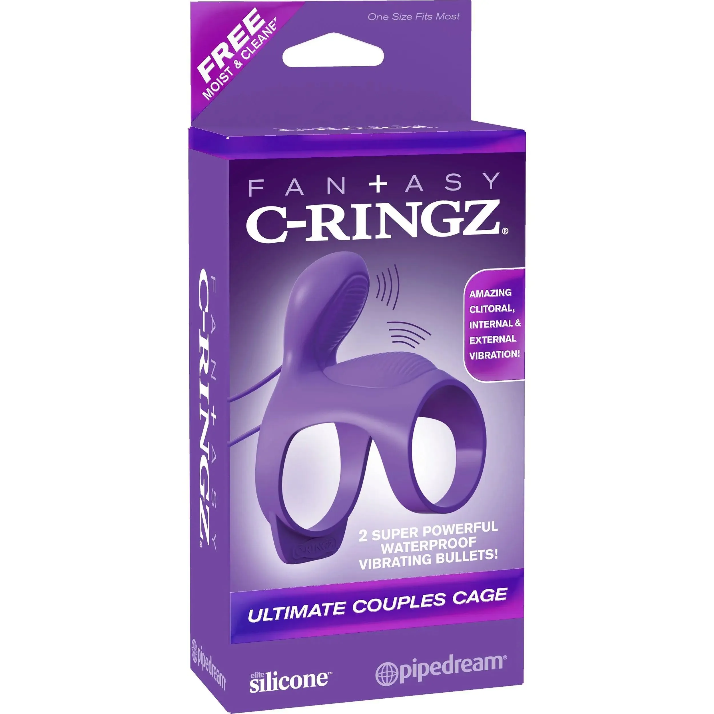 Fantasy C-Ringz Ultimate Couples Cage - Purple