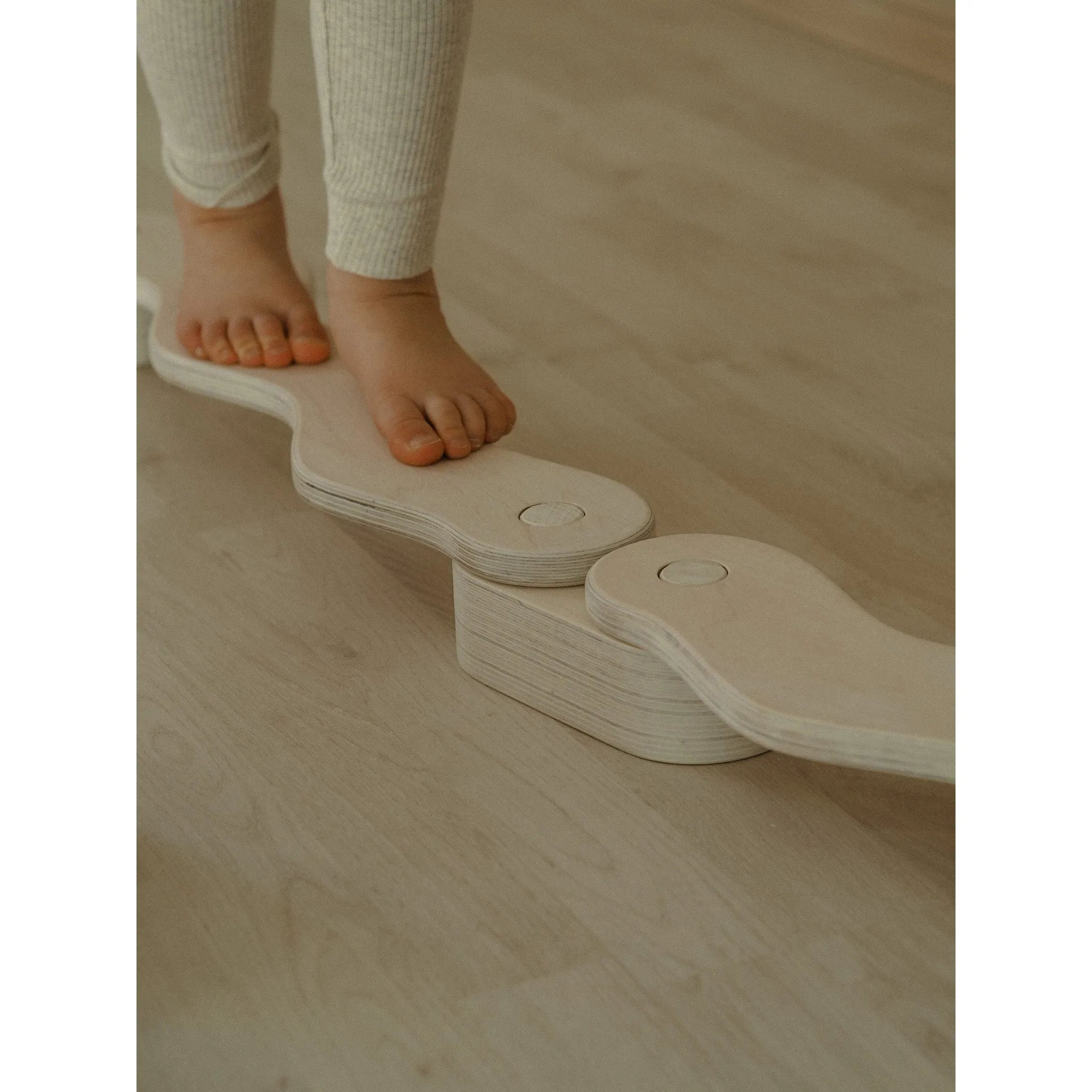 FitWood POLKU Balance Beam M Birch - 4 Beams & 6 Connectors