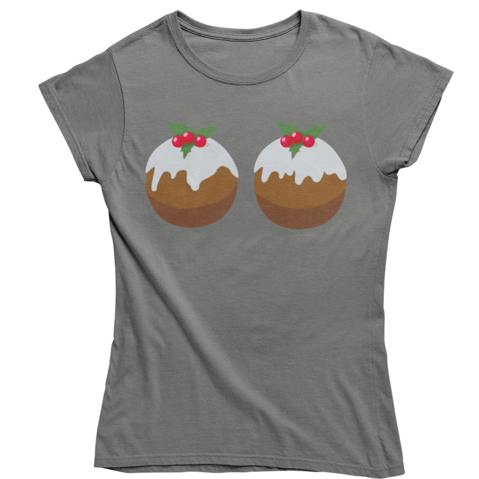 Fun Christmas Puddings T-Shirt for Women