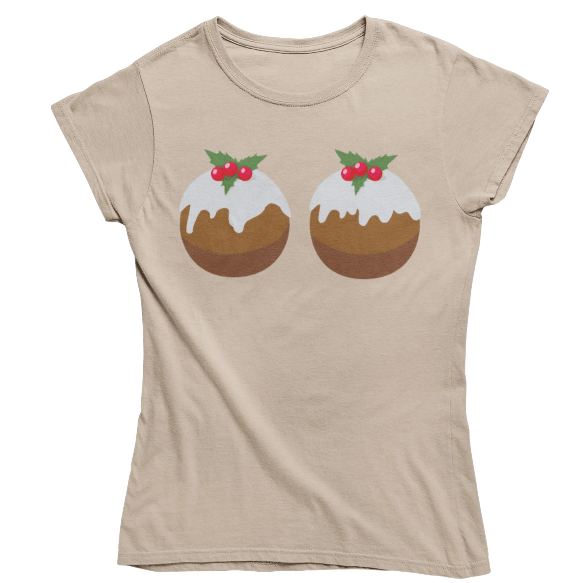 Fun Christmas Puddings T-Shirt for Women