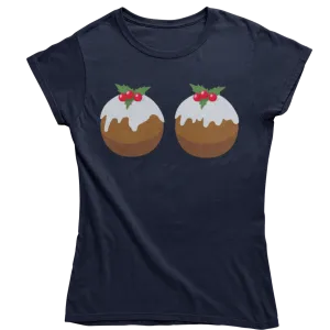 Fun Christmas Puddings T-Shirt for Women