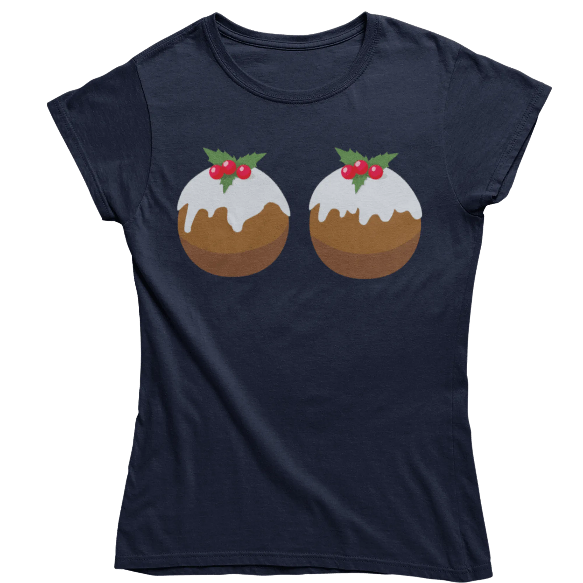 Fun Christmas Puddings T-Shirt for Women