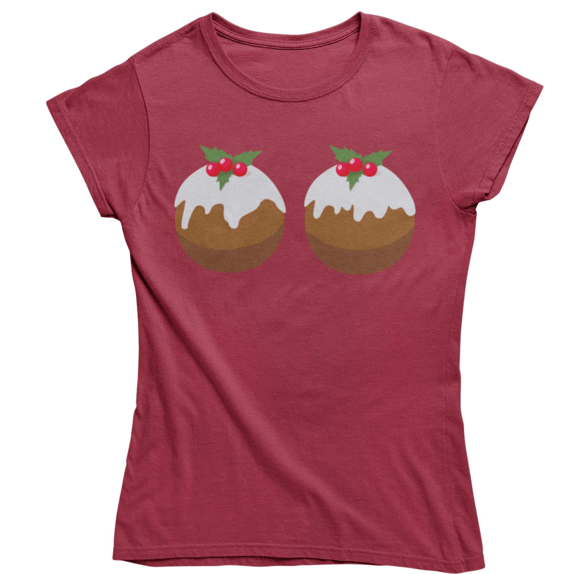 Fun Christmas Puddings T-Shirt for Women