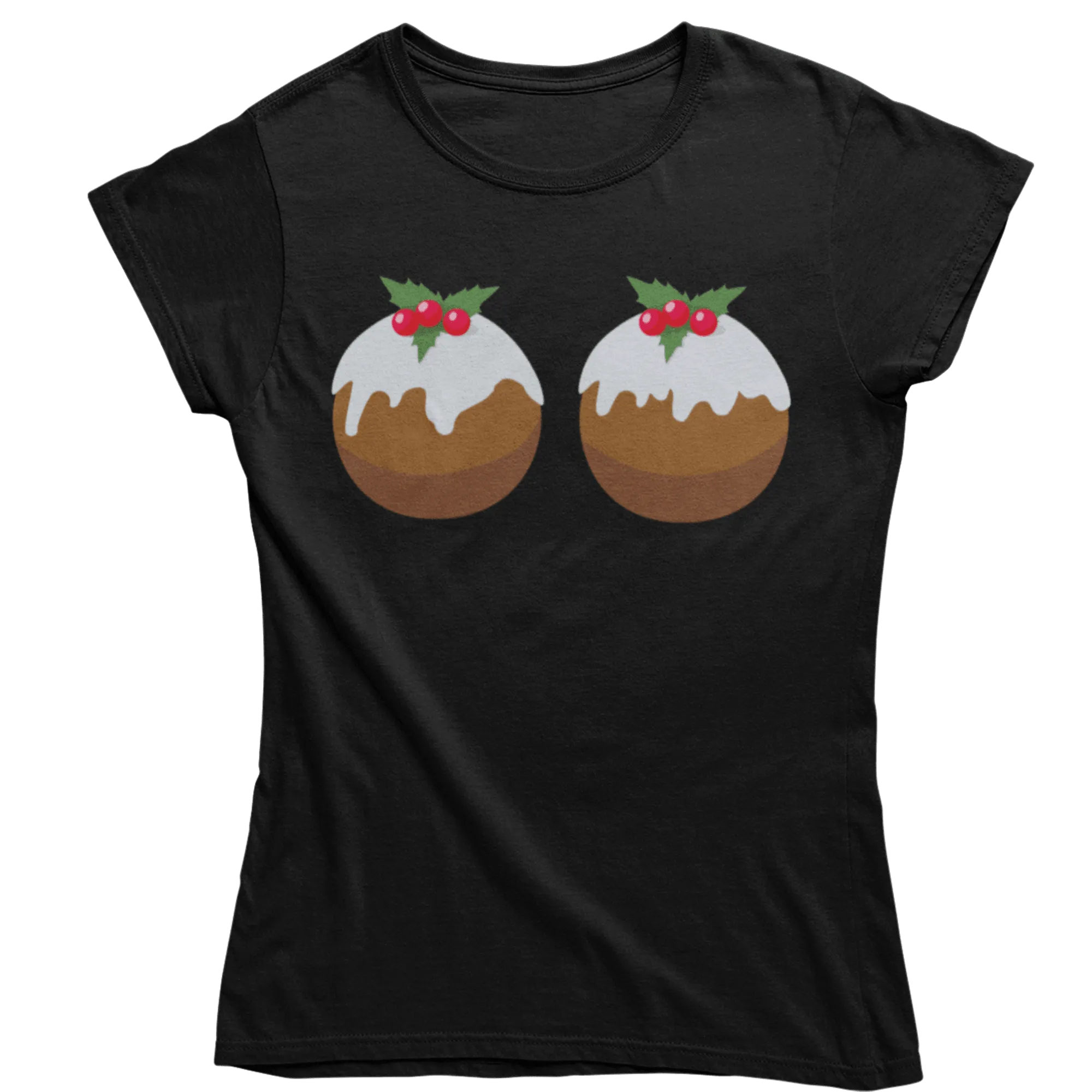 Fun Christmas Puddings T-Shirt for Women