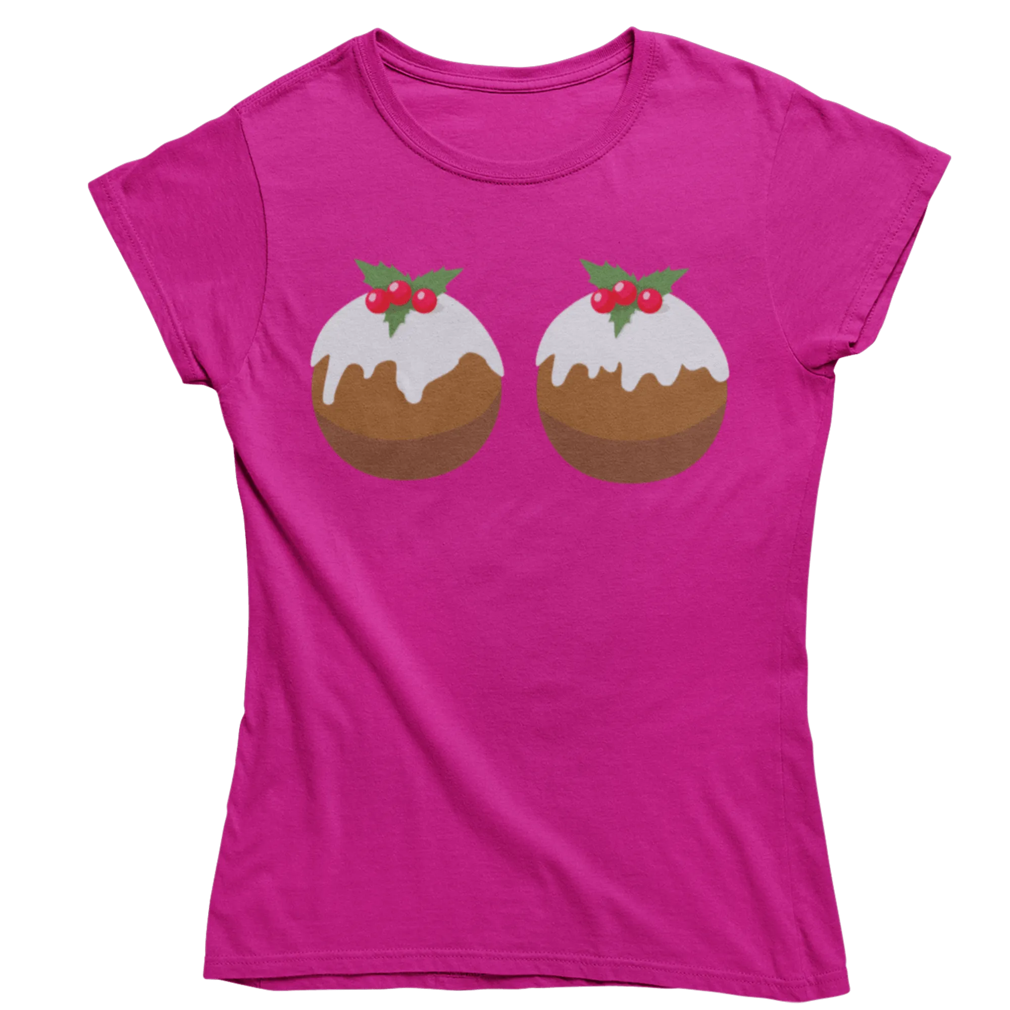 Fun Christmas Puddings T-Shirt for Women