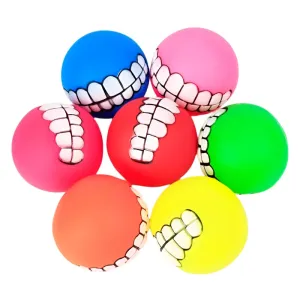 Funny Smiley Dog Chew Balls – Interactive and Durable Toy