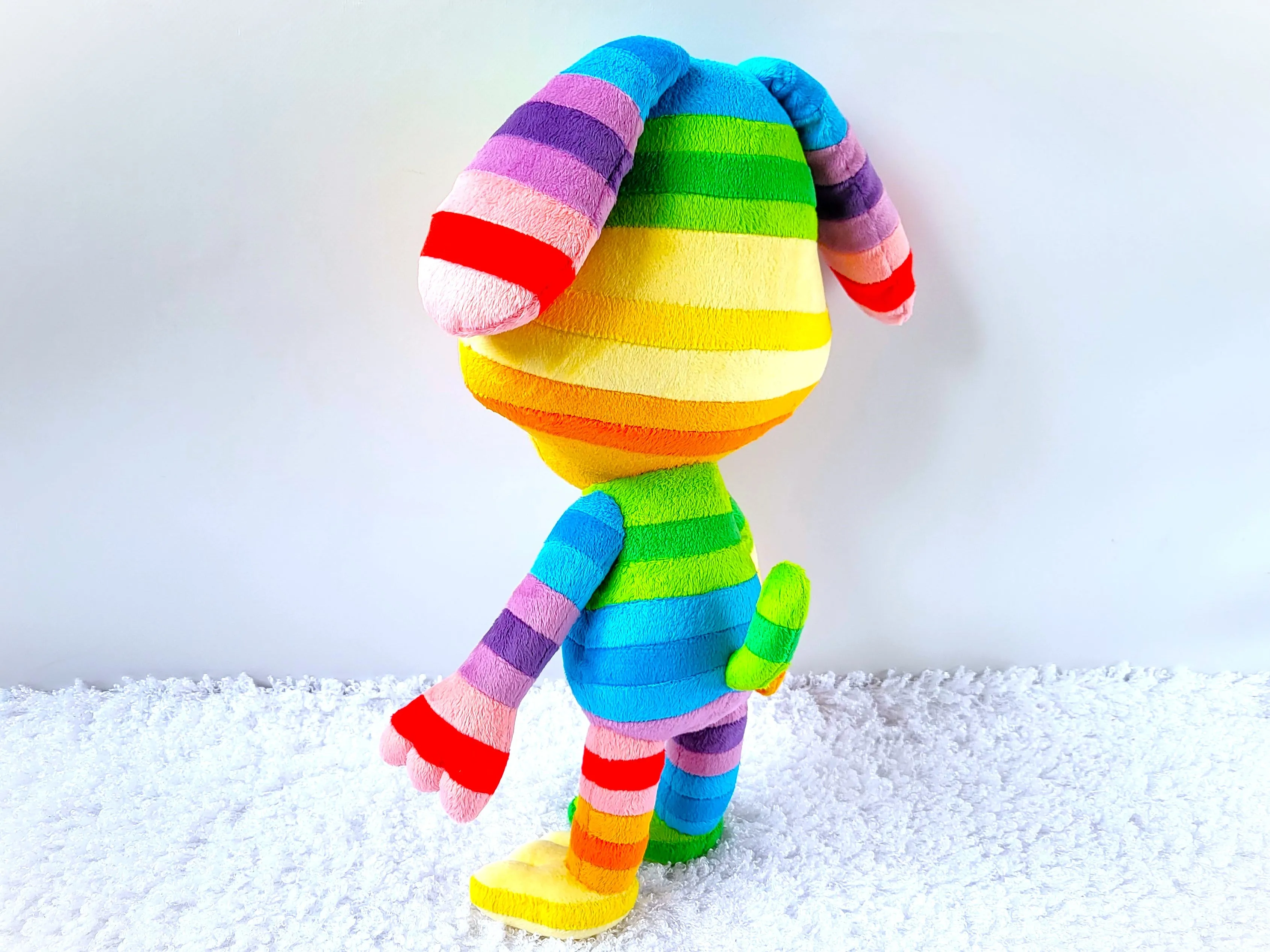 Handmade custom Rainbow Puppy plush