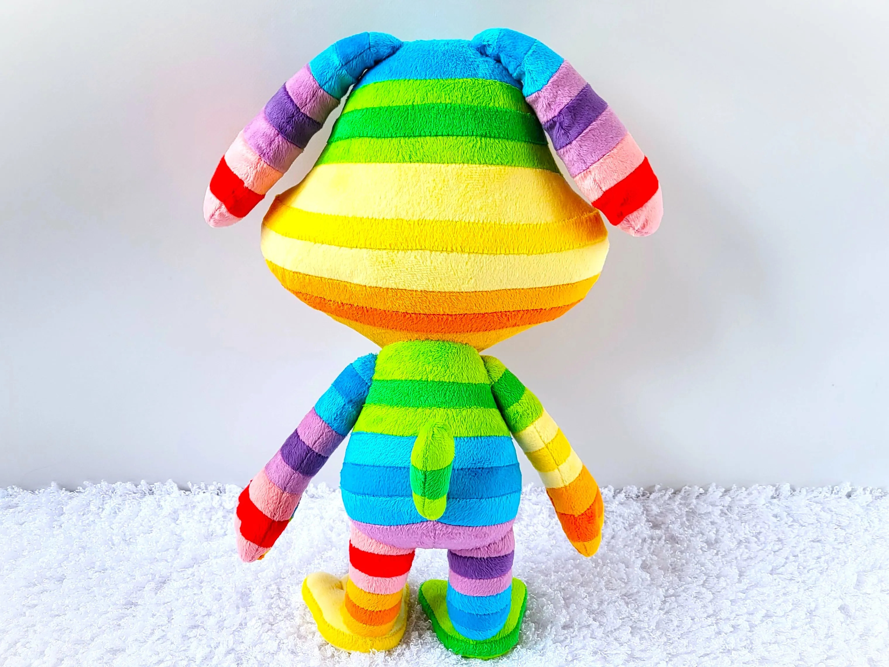 Handmade custom Rainbow Puppy plush