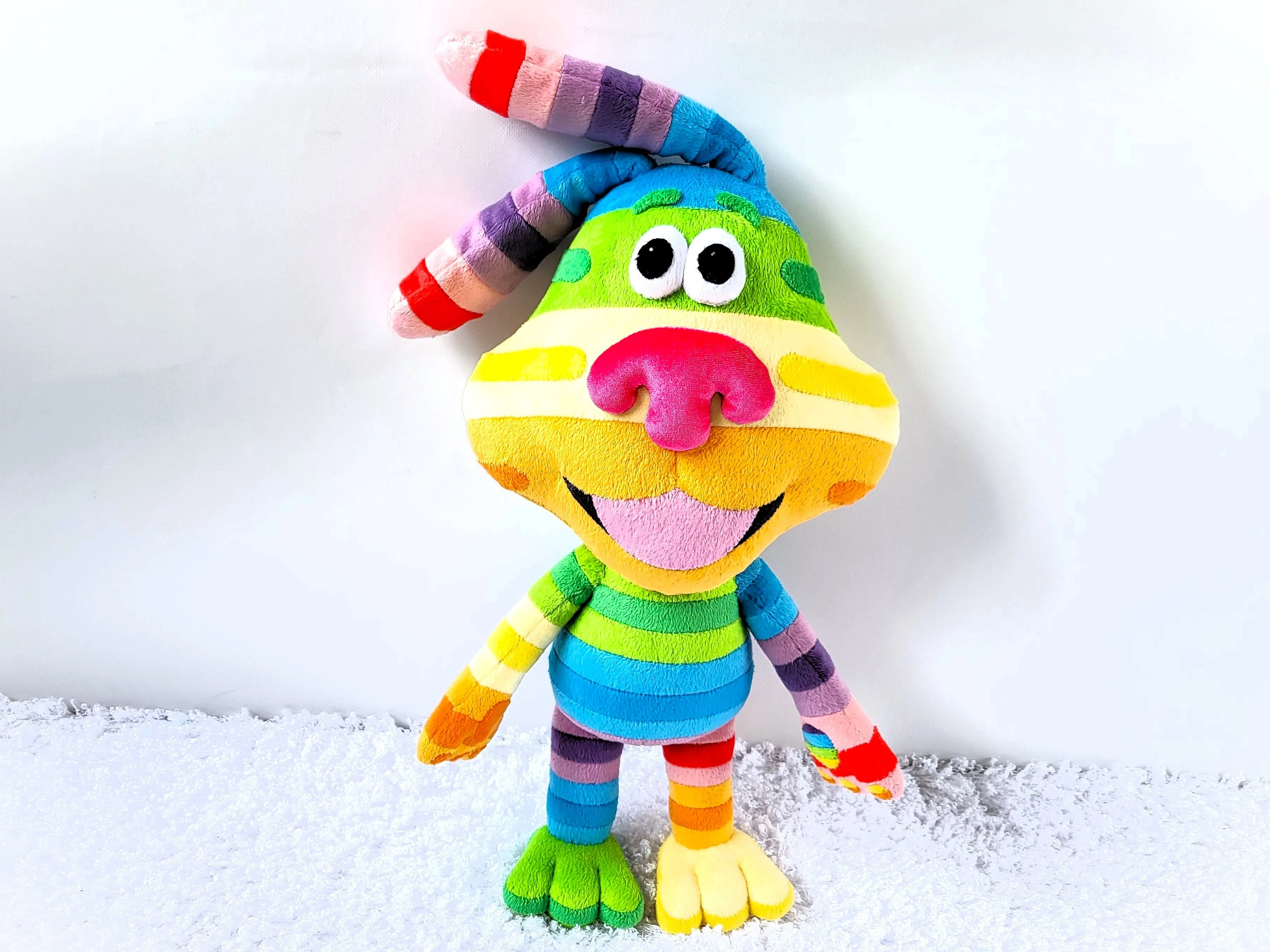 Handmade custom Rainbow Puppy plush