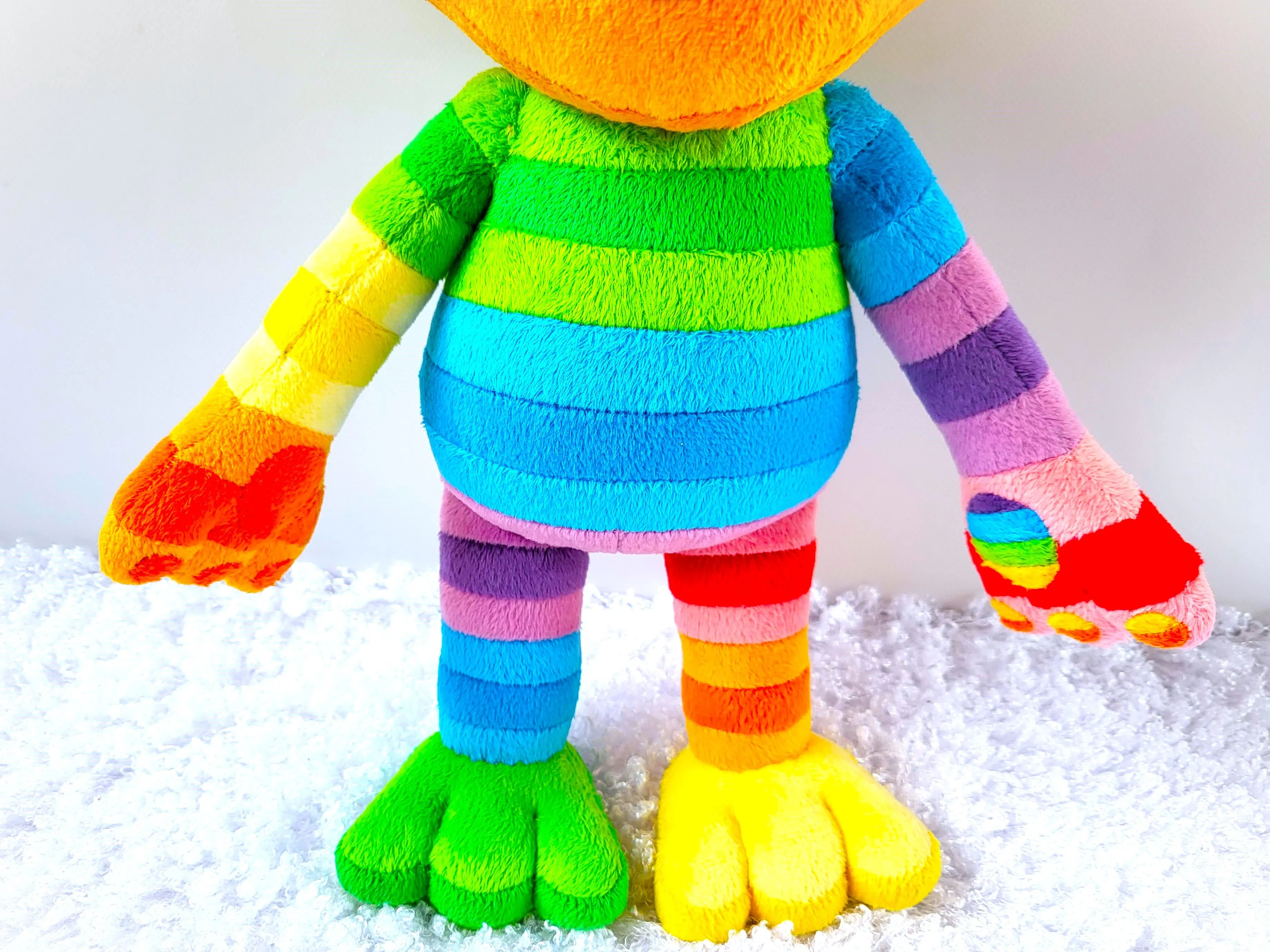 Handmade custom Rainbow Puppy plush