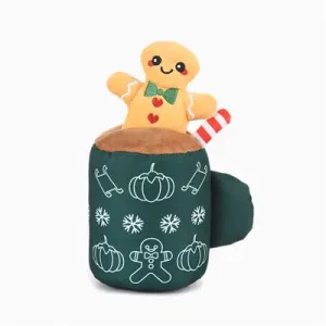 HugSmart Happy Woofmas - Dog Toy - Gingerbread Latte