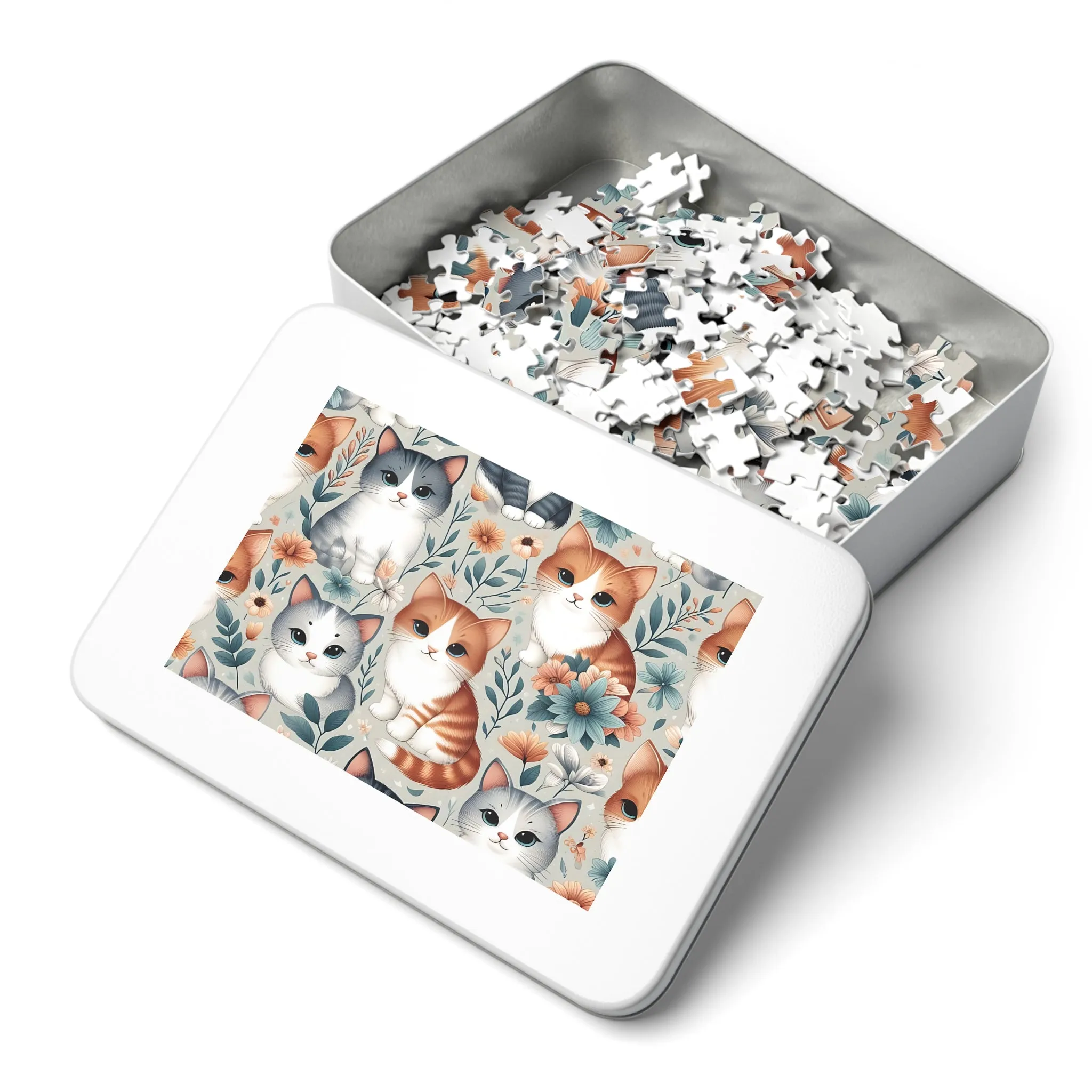 Jigsaw Puzzle, Cats, Personalised/Non-Personalised (30, 110, 252, 500,1000-Piece)