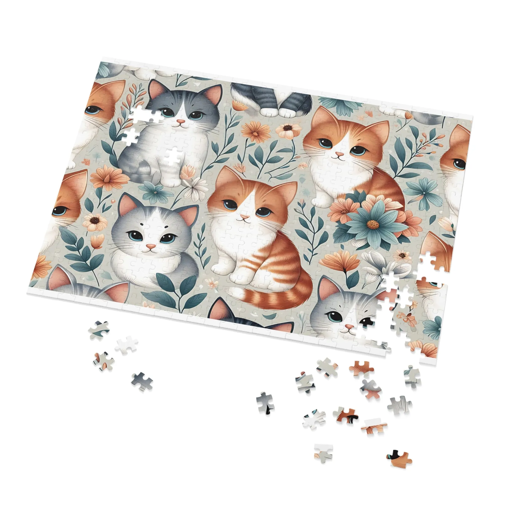 Jigsaw Puzzle, Cats, Personalised/Non-Personalised (30, 110, 252, 500,1000-Piece)