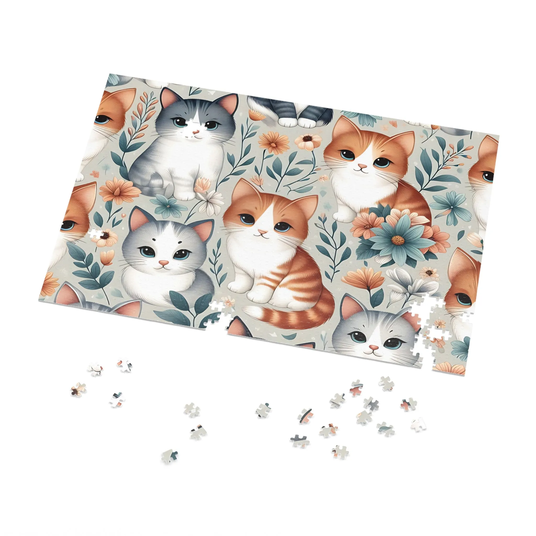 Jigsaw Puzzle, Cats, Personalised/Non-Personalised (30, 110, 252, 500,1000-Piece)