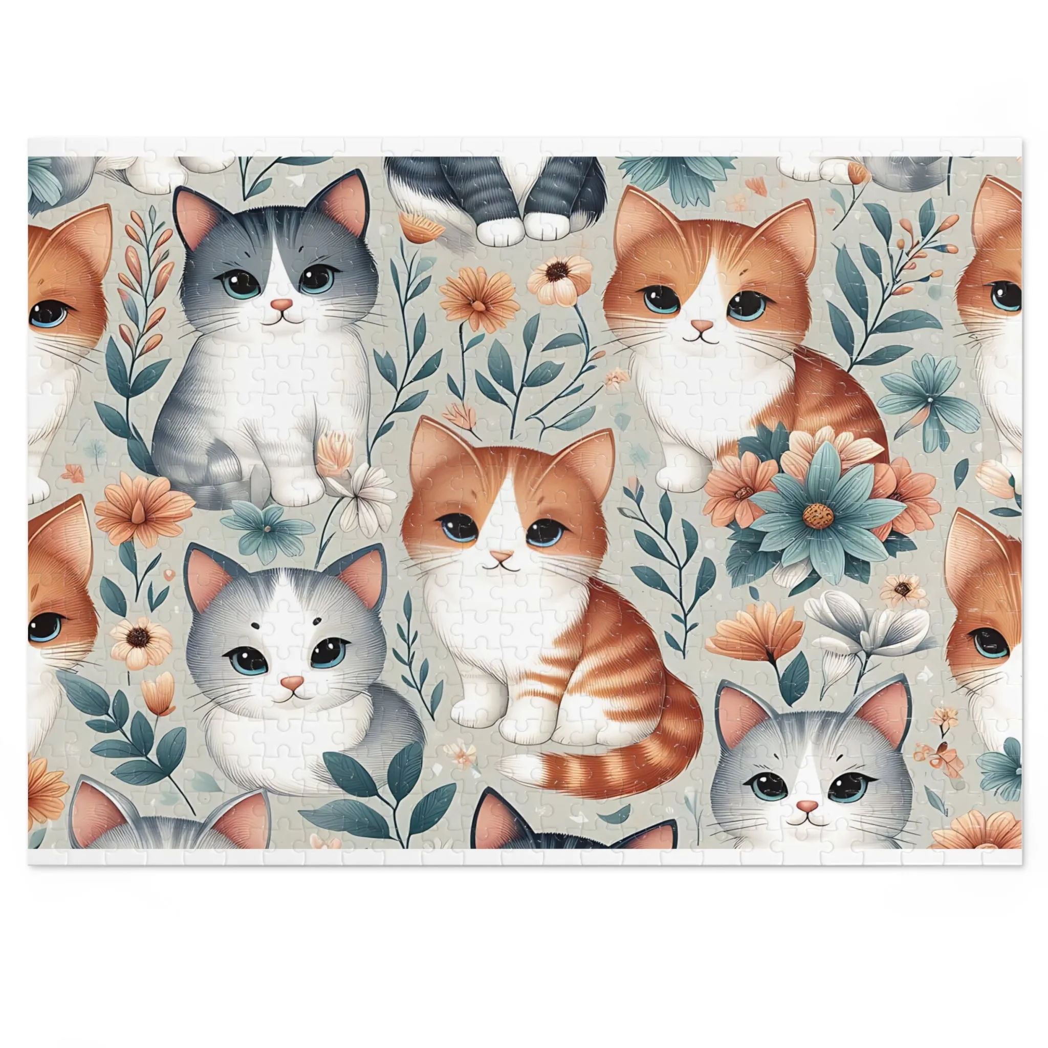 Jigsaw Puzzle, Cats, Personalised/Non-Personalised (30, 110, 252, 500,1000-Piece)