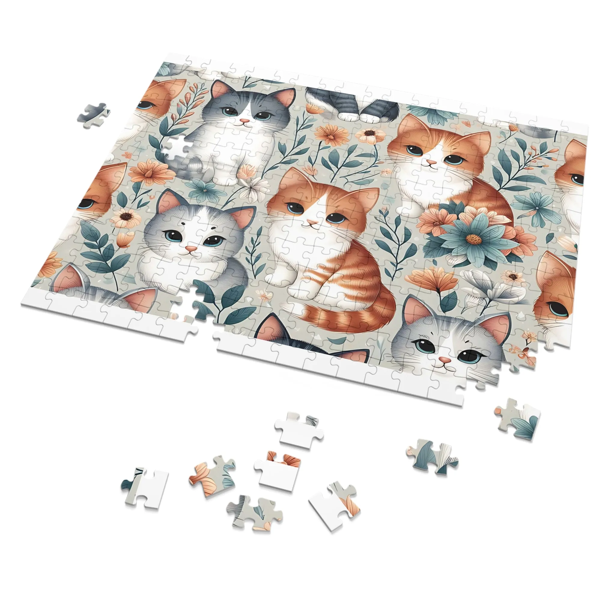 Jigsaw Puzzle, Cats, Personalised/Non-Personalised (30, 110, 252, 500,1000-Piece)