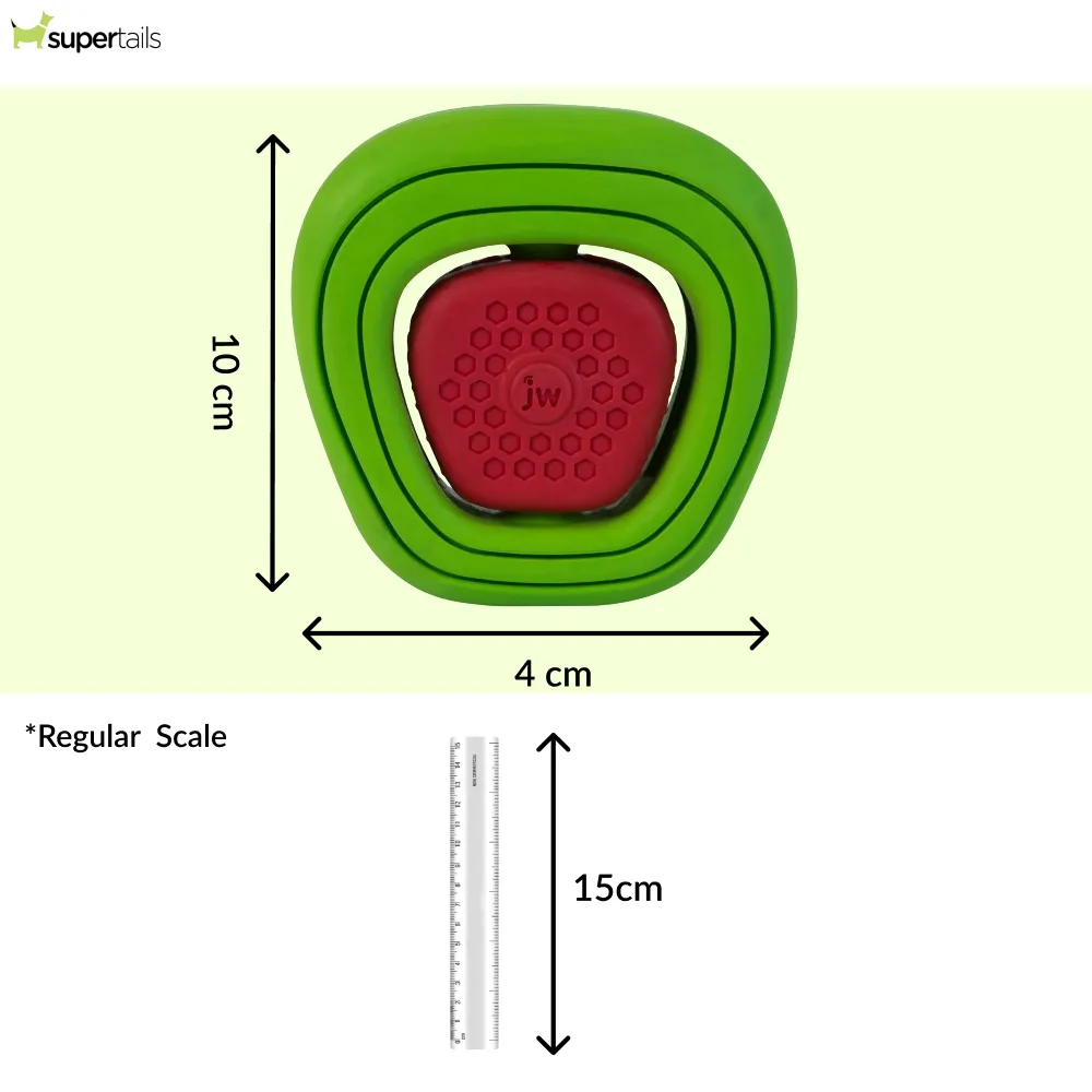 JW Apple Core Chew ee Toy for Dogs (Green/Red)