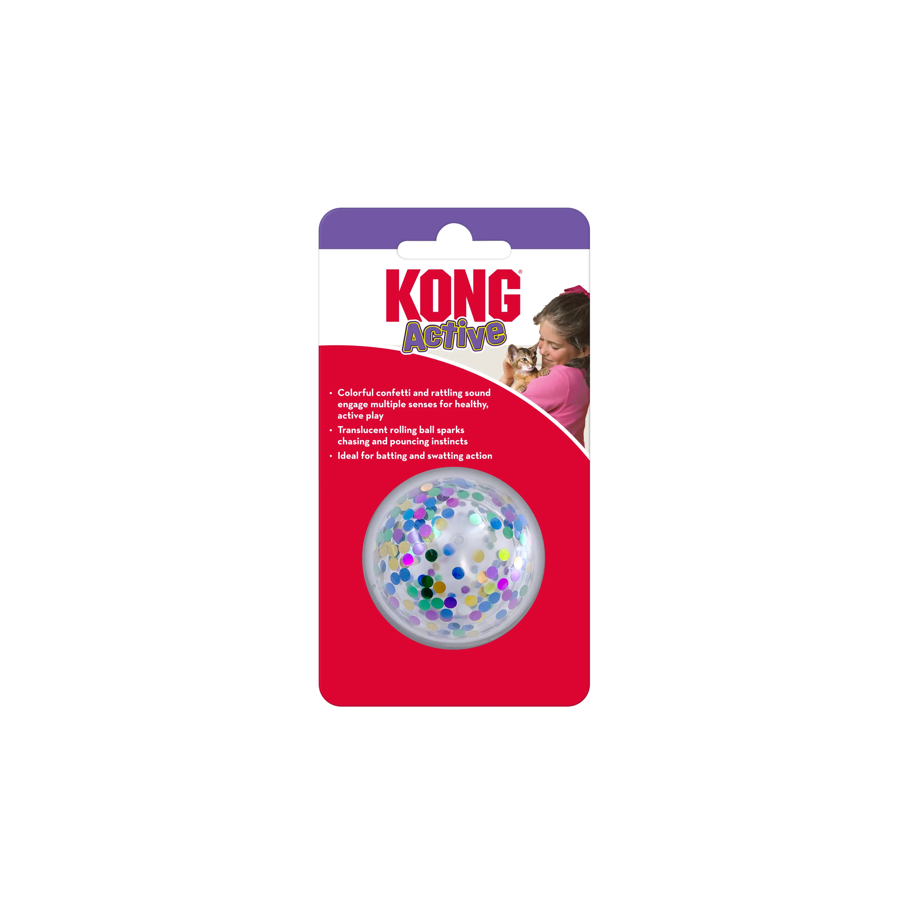 KONG Active Confetti Ball Cat Toy