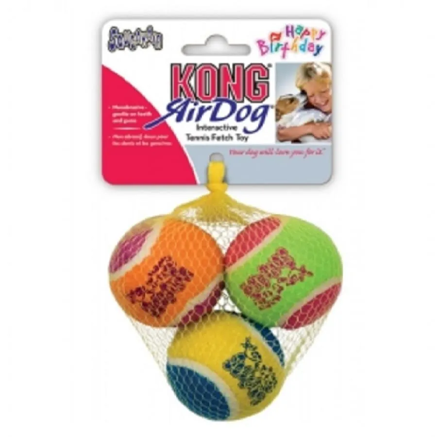 KONG Airdog Squeaker Birthday 3 Pack