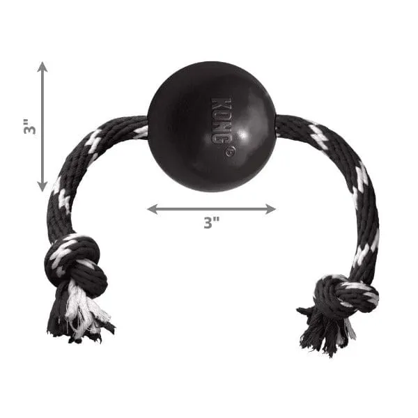 KONG Extreme Ball w/ Rope Dog Toy