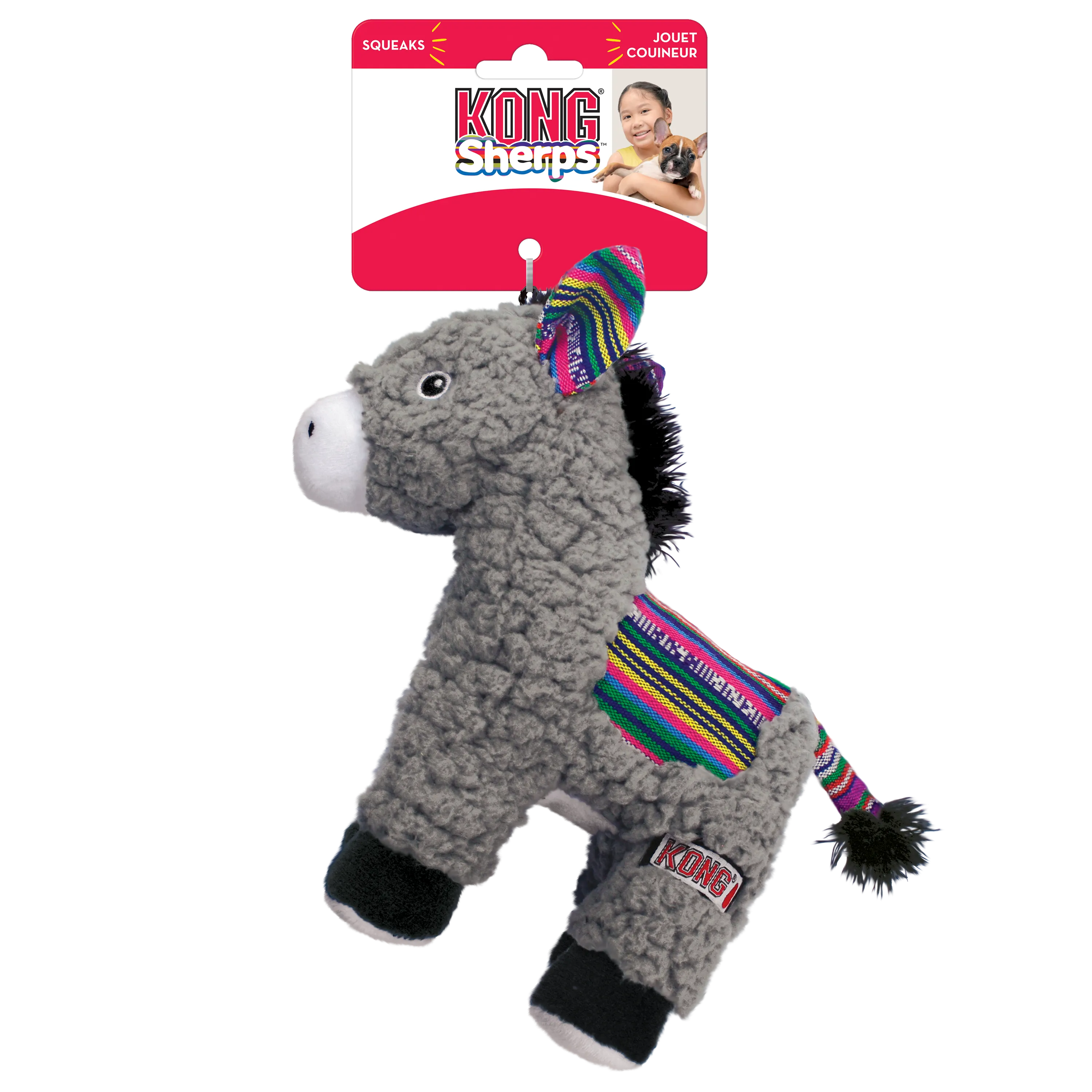 KONG Sherps Donkey Dog Toy