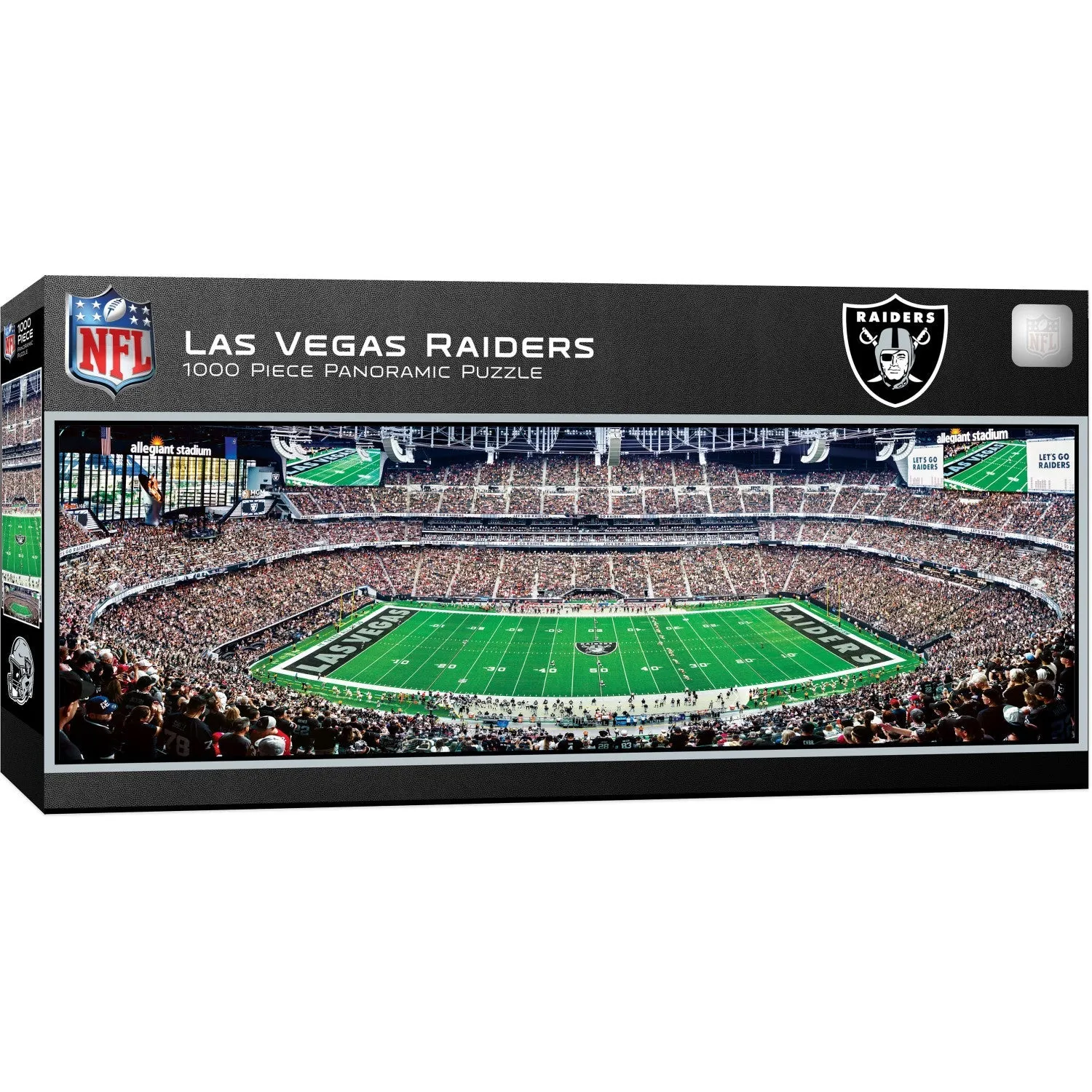 Las Vegas Raiders - 1000 Piece Panoramic Jigsaw Puzzle - Center View