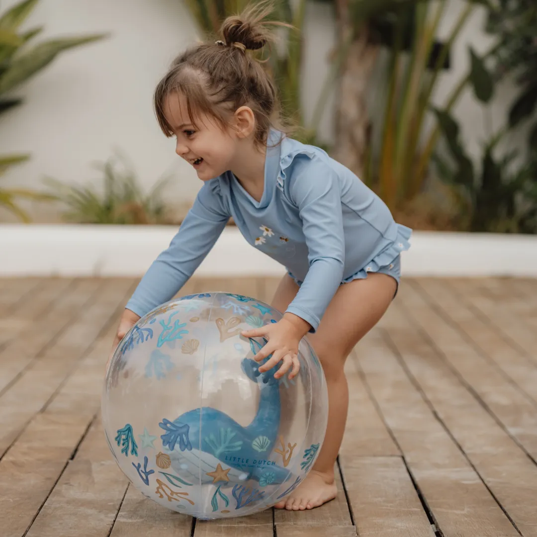 Little Dutch Inflatable Whale Beach Ball – Ocean Dreams Blue