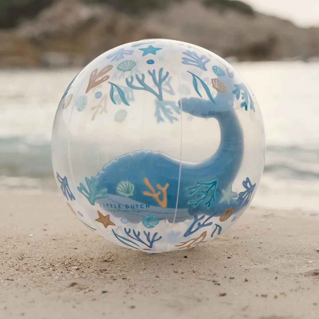 Little Dutch Inflatable Whale Beach Ball – Ocean Dreams Blue