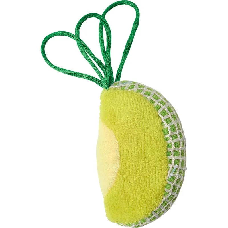 Marukan - Kamu Kamu Dental Care Mesh Fruit Melon Cat Stuffed Toys (Green)