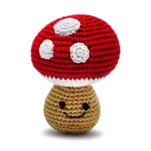 mushroom knit toy