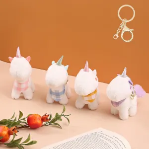 One Thorn Headed Unicorn Plush Keychain