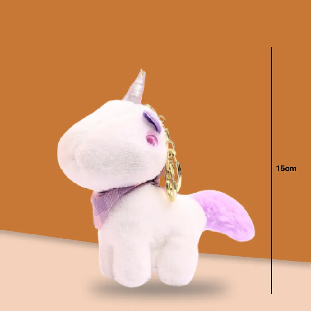 One Thorn Headed Unicorn Plush Keychain