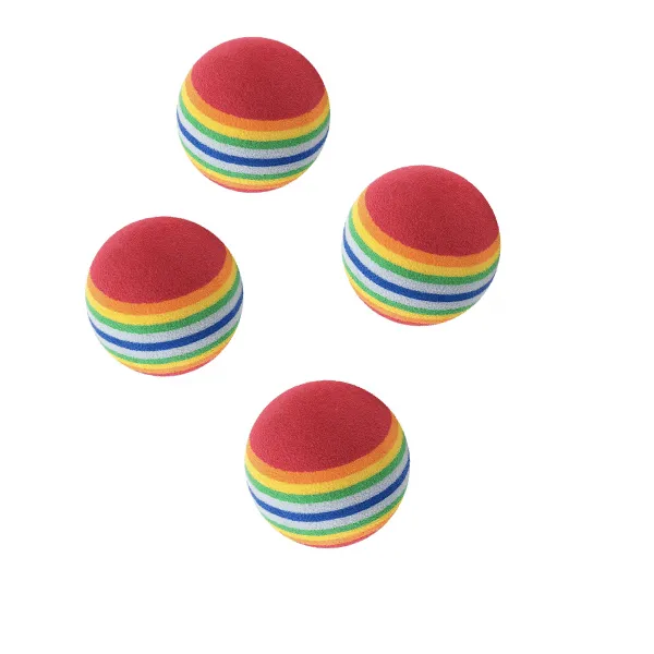 Pawise Rainbow Foam Ball Cat Toy