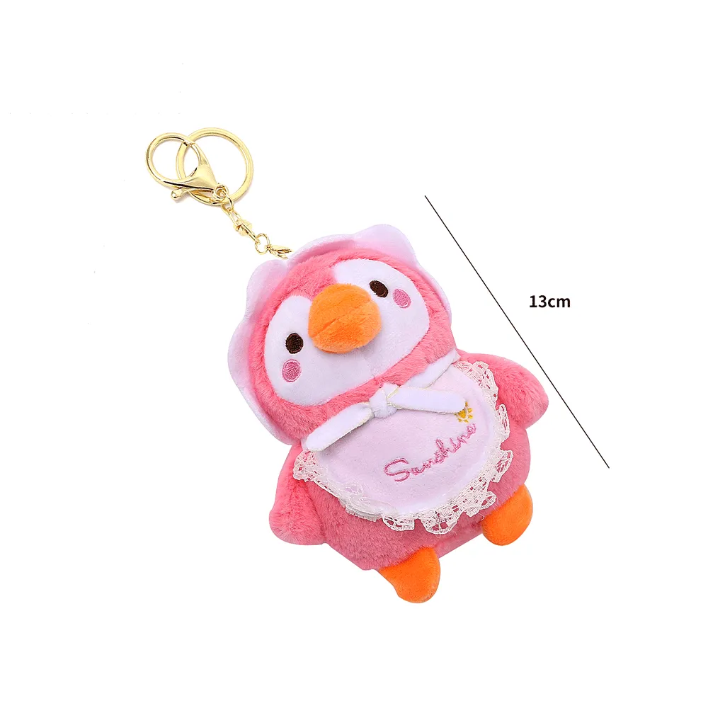 Penguin Style  Plush Keychain.