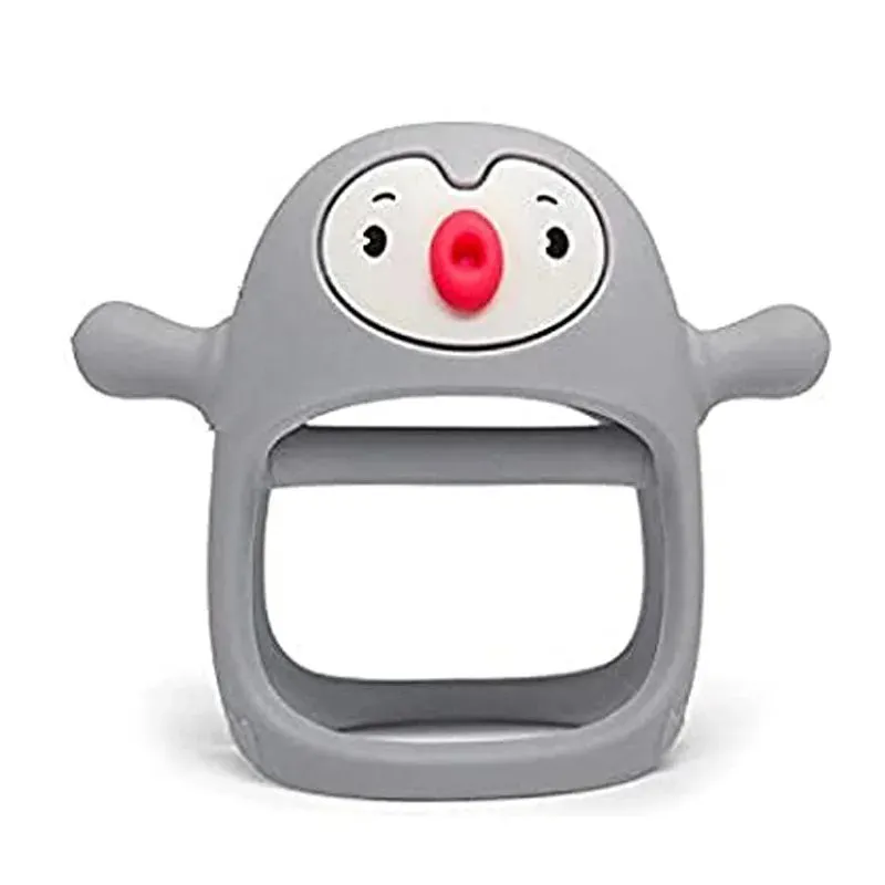 Penguin Teether Toy - Never Drop Silicone Teething Toys for Babies